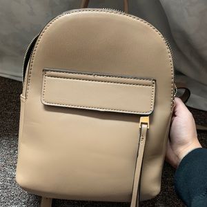 Beige backpack